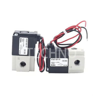VT307-4G1-02 एसएमसी सोलेनोइड वाल्व एकल सोलेनोइड इलेक्ट्रिक वाल्व