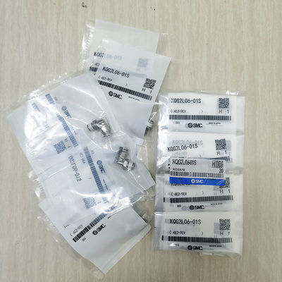 SS316 एल के आकार का थ्रेडेड गैस पाइप संयुक्त KQG2L06-01S SMC IOC