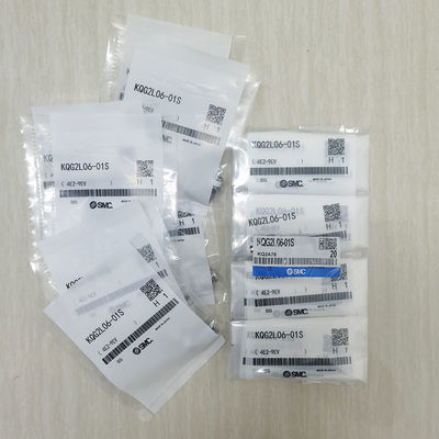 SS316 एल के आकार का थ्रेडेड गैस पाइप संयुक्त KQG2L06-01S SMC IOC