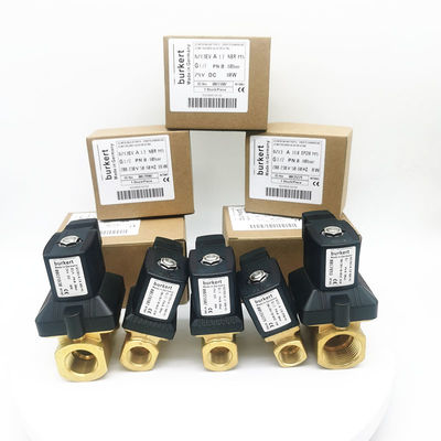 Burkert 00221630 सोलेनोइड वाल्व 24V DC वोल्टेज सर्वो युग्मित
