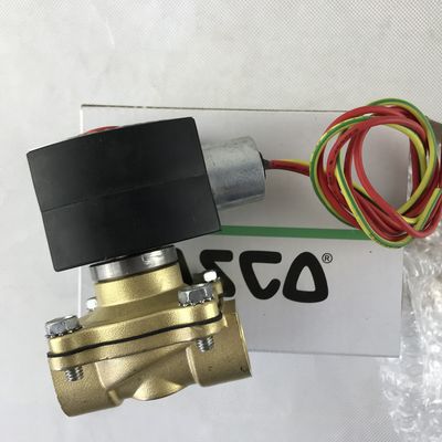 एएससीओ EF8210G003 120/60AC दो-तरफा पीतल 3/4 में सोलेनोइड वाल्व सामान्य रूप से बंद सामान्य सेवा