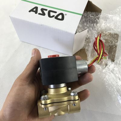 एएससीओ EF8210G003 120/60AC दो-तरफा पीतल 3/4 में सोलेनोइड वाल्व सामान्य रूप से बंद सामान्य सेवा