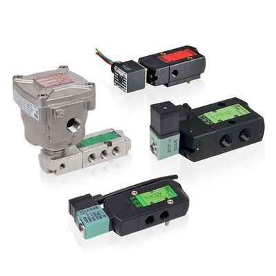 ASCO NF8551B402MO-24VDC न्यूमेटिक्स पायलट संचालित सोलेनोइड वाल्व-3/2 - 5/2