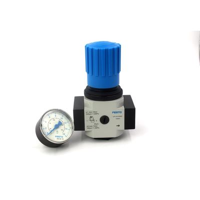 FESTO LR-1/2-D-MIDI 159581 LR-1/2-D-MIDI-MPA 8002257 जिंक मिश्र धातु दबाव विनियमन वाल्व के साथ दबाव गेज 0.5-12 बार