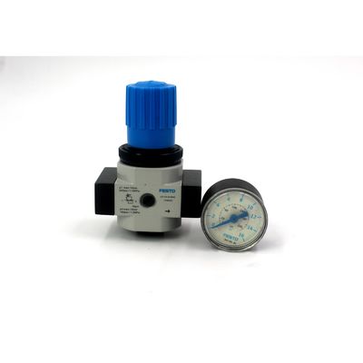 FESTO जस्ता मिश्र धातु LR-3/8-D-MINI 162580 LR-3/8-D-MINI-MPA 8002286 दबाव विनियमन वाल्व के साथ दबाव गेज 0.5-12 बार