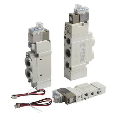 एसएमसी SY7220-5LZD-C8 वायवीय सोलेनोइड वाल्व DC24V 2 स्थिति डबल पोर्ट आकार ø8