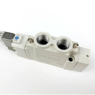SY7120-5LZD-C4 Pneumatic Solenoid Valve SMC एक स्पर्श फिटिंग पोर्ट आकार Ø4 DC24V 2 स्थिति एकल