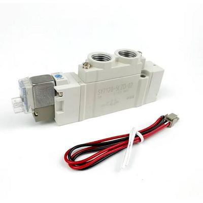 SY7120-5LZD-C4 Pneumatic Solenoid Valve SMC एक स्पर्श फिटिंग पोर्ट आकार Ø4 DC24V 2 स्थिति एकल