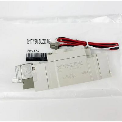 SY7120-5LZD-C4 Pneumatic Solenoid Valve SMC एक स्पर्श फिटिंग पोर्ट आकार Ø4 DC24V 2 स्थिति एकल