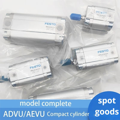ADVU-125 हल्के एल्यूमीनियम मिश्र धातु पिस्टन वायवीय सिलेंडर