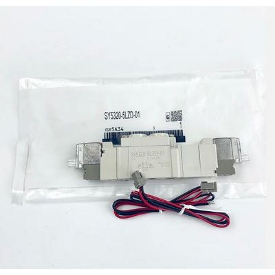 SMC SY5320-6LZD-C8 DC12V सोलेनोइड वाल्व वन-टच फिटिंग 3 पोजीशन बंद सेंटर पोर्ट आकार ø8