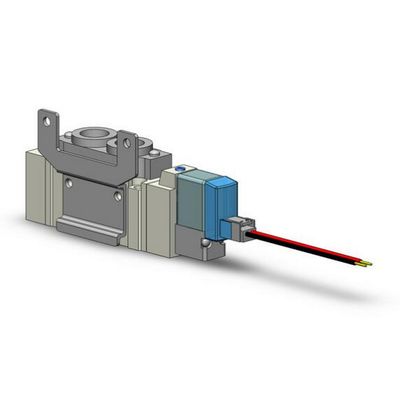 एसएमसी सोलेनोइड वाल्व SY5320-5LZD-C6 DC12V वन-टच फिटिंग पोर्ट आकार ø6 3 स्थिति बंद केंद्र