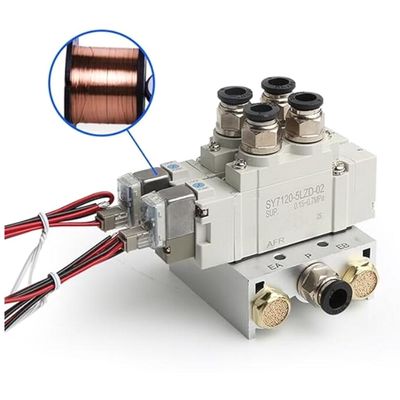 SY5220-5LZD-C4 सोलेनोइड वाल्व SMC 2 स्थिति डबल DC24V वन-टच फिटिंग पोर्ट आकार Ø4