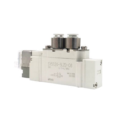 एसएमसी SY3420-6LZD-C4 वायवीय सोलेनोइड वाल्व DC12V 3 स्थिति निकास केंद्र पोर्ट आकार Ø4