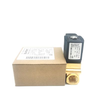 सोलेनोइड वाल्व 00125363 BURKERT 6014 D सामान्य रूप से खुला G1/8 2.5 प्रवाह छेद DC24V 8W पीतल वाल्व शरीर 32 * 32 0~6bar