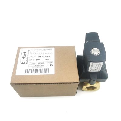 Burkert सोलेनोइड कंट्रोल वाल्व 00125367 6014 C डायरेक्ट एक्टिंग बॉटम प्लेट कनेक्शन सामान्य रूप से बंद 2.0 फ्लो होल DC24V 8W पीतल वाल्व शरीर 0 ~ 10bar
