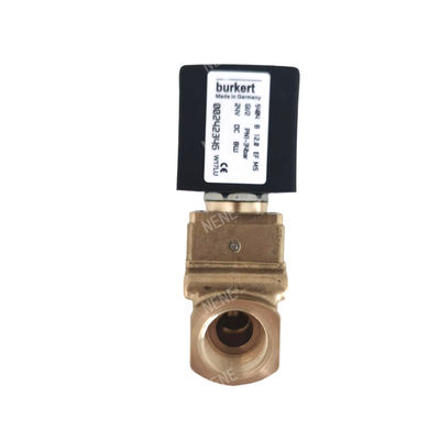burkert 00125383 6014 D प्रत्यक्ष कार्य करने वाली निचली प्लेट कनेक्शन सामान्य रूप से खुला 2.0 प्रवाह छेद AC220V 8W पीतल वाल्व शरीर 0 ~ 10bar
