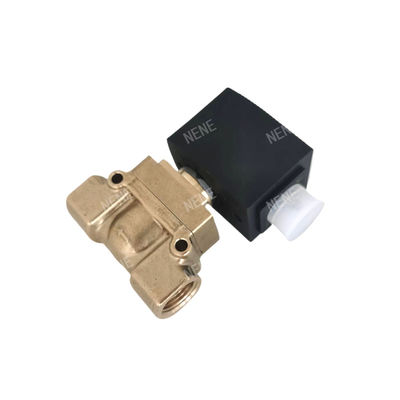 burkert 00125383 6014 D प्रत्यक्ष कार्य करने वाली निचली प्लेट कनेक्शन सामान्य रूप से खुला 2.0 प्रवाह छेद AC220V 8W पीतल वाल्व शरीर 0 ~ 10bar