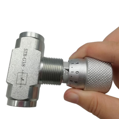 टिकाऊ हाइड्रोलिक कंट्रोल वाल्व STB-G3/8 45 से 2000 Ssu 6 से 420 CSt