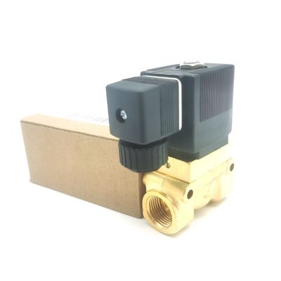 Burkert 00132865 AC24V सोलेनोइड वाल्व डायरेक्ट एक्टिंग G1/8 6014 C सामान्य रूप से बंद 0~25bar 3/2 Way पीतल शरीर