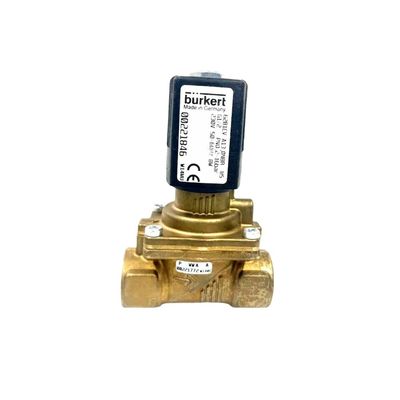Burkert सोलेनोइड वाल्व 00308508 FKM सील G1 2/2 सामान्य रूप से बंद 25 प्रवाह छेद AC220V 8W 1-40bar