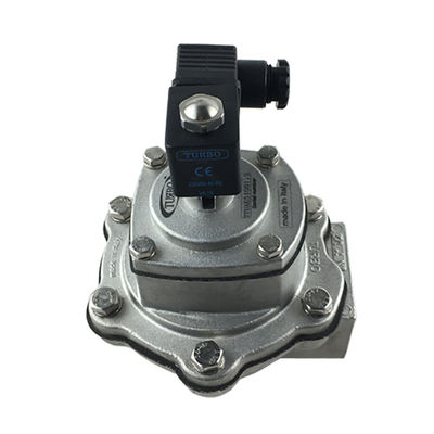 टर्बो प्रकार FP40 1-1/2 " 1.5 इंच सही कोण विद्युत चुम्बकीय पल्स वाल्व DN40