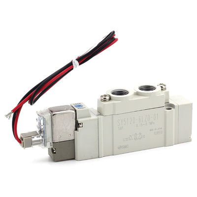 सॉफ्ट सील SMC सोलेनोइड वाल्व SY5420-5LZD-C4 SY5420-6LZD-C6 SY5420-6LZD-C8