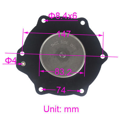 C113686 NBR VITON SCG353A051 ASCO 2 1/2 "डस्ट कलेक्टर सोलेनोइड पल्स जेट वाल्व झिल्ली मरम्मत किट के लिए डायफ्राम रखरखाव किट