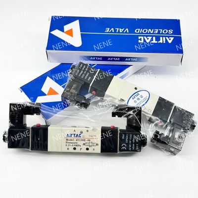 सोलेनोइड स्पूल वाल्व AIRTAC 4V230P-08 दबाव अनुप्रयोगों के लिए 5 बंदरगाह 2 स्थिति