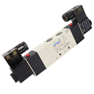 Airtac 4V330C-08 DC24V 4V330C-10 AC220V सोलेनोइड एयर वाल्व ((5/2,5/3 रास्ता) - 4V330C08B