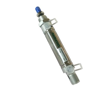 NUMATICS G435AGSN0010A00 ASCO 8 मिमी बोर 10 मिमी स्ट्रोक M5 डबल एक्टिंग गोल सिलेंडर ISO6432 श्रृंखला G435
