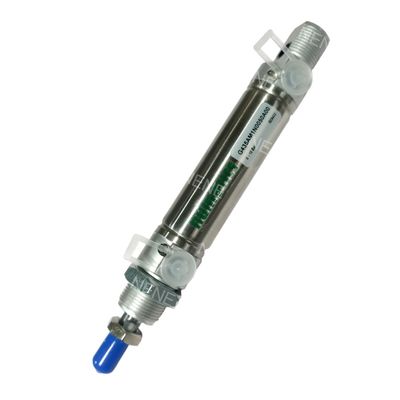 NUMATICS G435AGSN0010A00 ASCO 8 मिमी बोर 10 मिमी स्ट्रोक M5 डबल एक्टिंग गोल सिलेंडर ISO6432 श्रृंखला G435