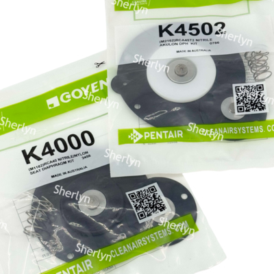 K4000 M1182 Nylon Seal Diaphragm Repair Kit For Goyen CA40DD/RCA40DD Pulse Valve  Nitrile Rubber Nylon Tray