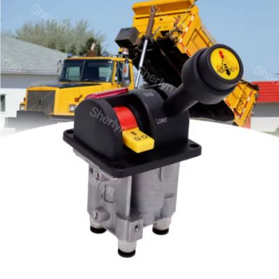 BKQF34-B 14750650H 4 छेद डंप ट्रक रबर हैंडल वाल्व M6 लॉक्ड हाइड्रोलिक डंप ट्रक कंट्रोल वाल्व ﻿