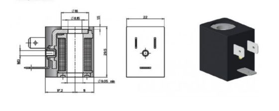 एमीस्को ईवीआई 7-9 कॉइल डीसी24वी 3W