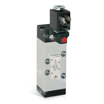 CAMOZZI 951-000-P11-23-G7J सोलेनोइड वाल्व ISO5599-1 आकार 1 5/2 रास्ता, डबल सोलेनोइड 230V AC 3.5VA