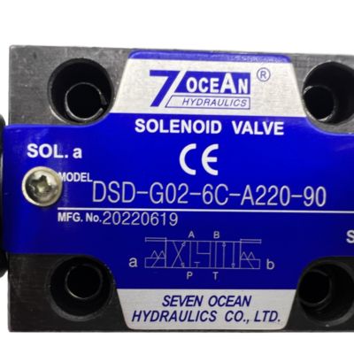 7OCEAN वायवीय सोलेनोइड वाल्व DSD-G02-6C-A220-90 AC220V
