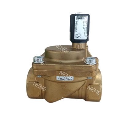00221846 6281 G1/2 2/2 सामान्य रूप से बंद 13.0 प्रवाह छेद NBR सील किया गया पीतल वाल्व बॉडी AC220V 8W 0.2-16bar -10~+80 ℃ BURKERT सोलेनोइड वाल्व