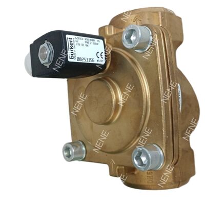 6281 Electric Solenoid Valve 00322510 BURKERT G3/8 AC220V 8W 0.2-16bar 2/2 Normally Closed 10.0 Flow Hole NBR Sealed Brass Valve Body