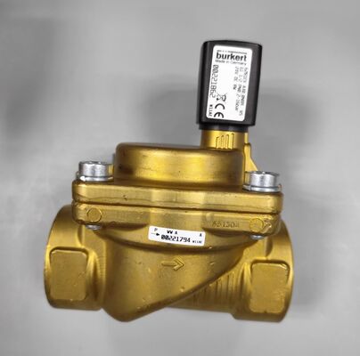 00221862 6281EV Solenoid Valve DN40 BURKERT G1 1/2 2/2 is usually closed