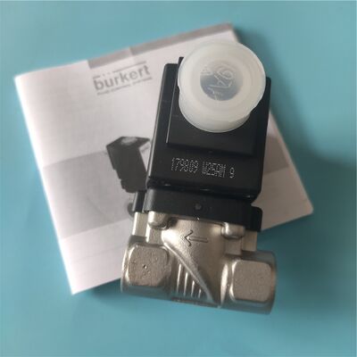 6213 प्रकार G3/8 2/2 सामान्य रूप से बंद 00221758 00221759 00221761 स्टेनलेस स्टील Burkert
