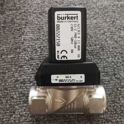 Burkert 6213EV G1/2 सोलेनोइड वाल्व 00222156 00222157 00222158 दो तरफा पानी वाल्व