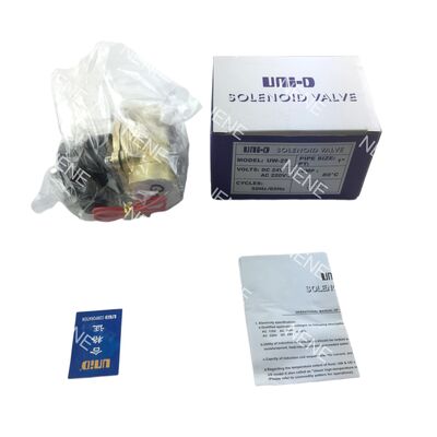 यूडब्ल्यू-50 कास्ट कांस्य वायवीय सोलेनोइड वाल्व एनबीआर डायफ्राम यूएनआईडी एनसी 2 इंच