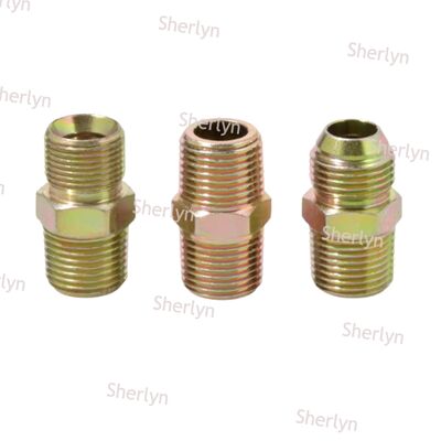 हाइड्रोलिक वायर हाई प्रेशर ट्रांज़िशन जॉइंट कार्बन स्टील फ्लैट माउथ 3 पॉइंट्स