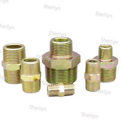 हाइड्रोलिक वायर हाई प्रेशर ट्रांज़िशन जॉइंट कार्बन स्टील फ्लैट माउथ 3 पॉइंट्स