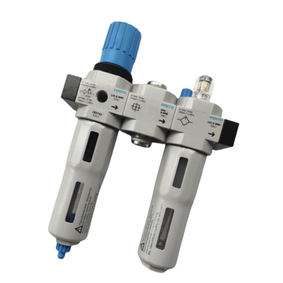 FESTO LF-1/2-D-MAXI-A जस्ता मिश्र धातु संपीड़ित हवा फिल्टर 40μm मैनुअल ड्रेन 0.5-12bar