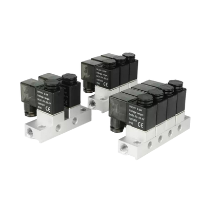 1-इनलेट-5-आउटलेट 2V025-06-5F सोलेनोइड वाल्व मैनिफोल्ड और 2V025-06-4F 1-इनलेट-4-आउटलेट FKM सील रिंग