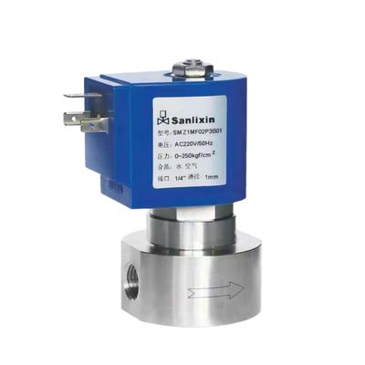 H4S005B01-AC-110 PEEK सील सामग्री 1/8''पोर्ट आकार 110VAC 2 रास्ता एनसी उच्च दबाव सोलेनोइड वाल्व