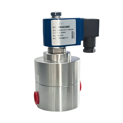 H3S10B02 1/4″ पोर्ट साइज लाइट ऑयल वाल्व 2 वे सामान्य रूप से बंद 10 मिमी छिद्र आकार स्टेनलेस स्टील बॉडी