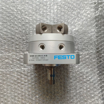 Double-Acting Pneumatic Rotary Actuator with 270 Degree Swivel Angle and Rotary Vane Semi-Rotary Drive